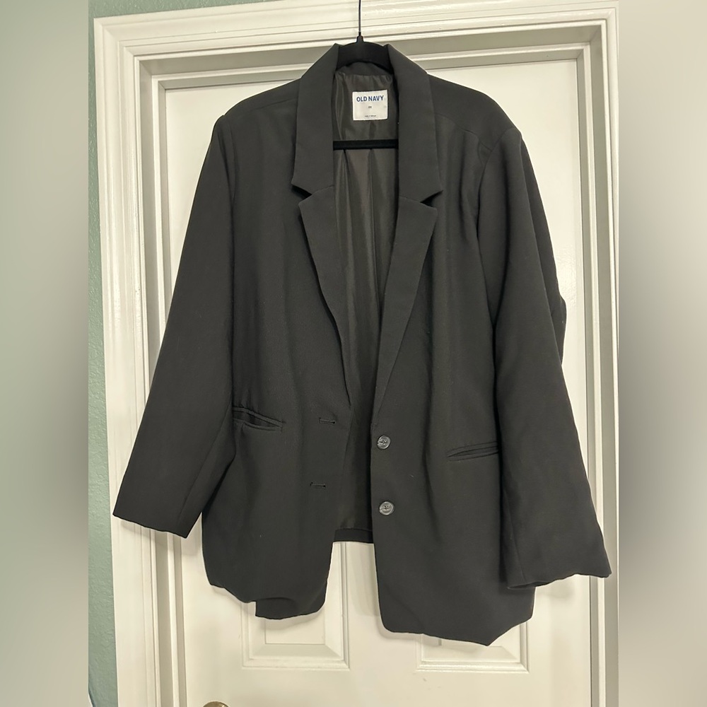 Old Navy Black  Boyfriend Blazer 2X